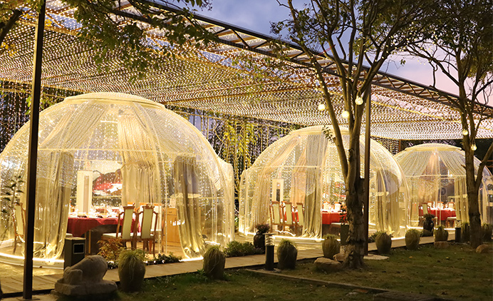 Five-meter-diameter star vacant room at Shanghai Baoshan Oriental Holiday Garden