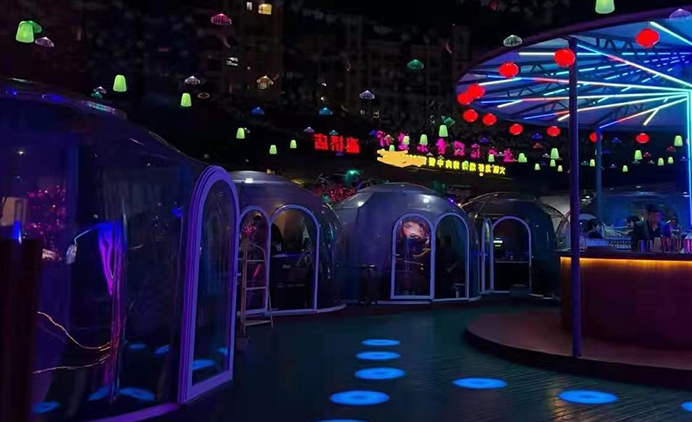 浙江台州路桥鑫悦广场四楼空中花园音乐餐厅